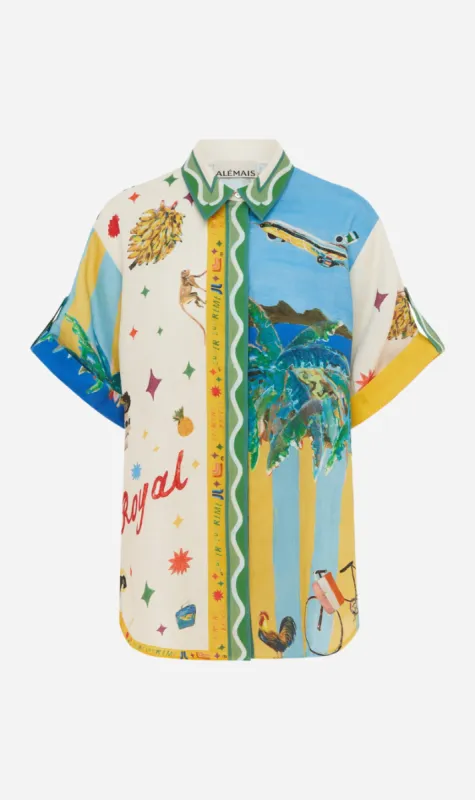 Alemais | All Aboard Linen Shirt sold by Sister & Co