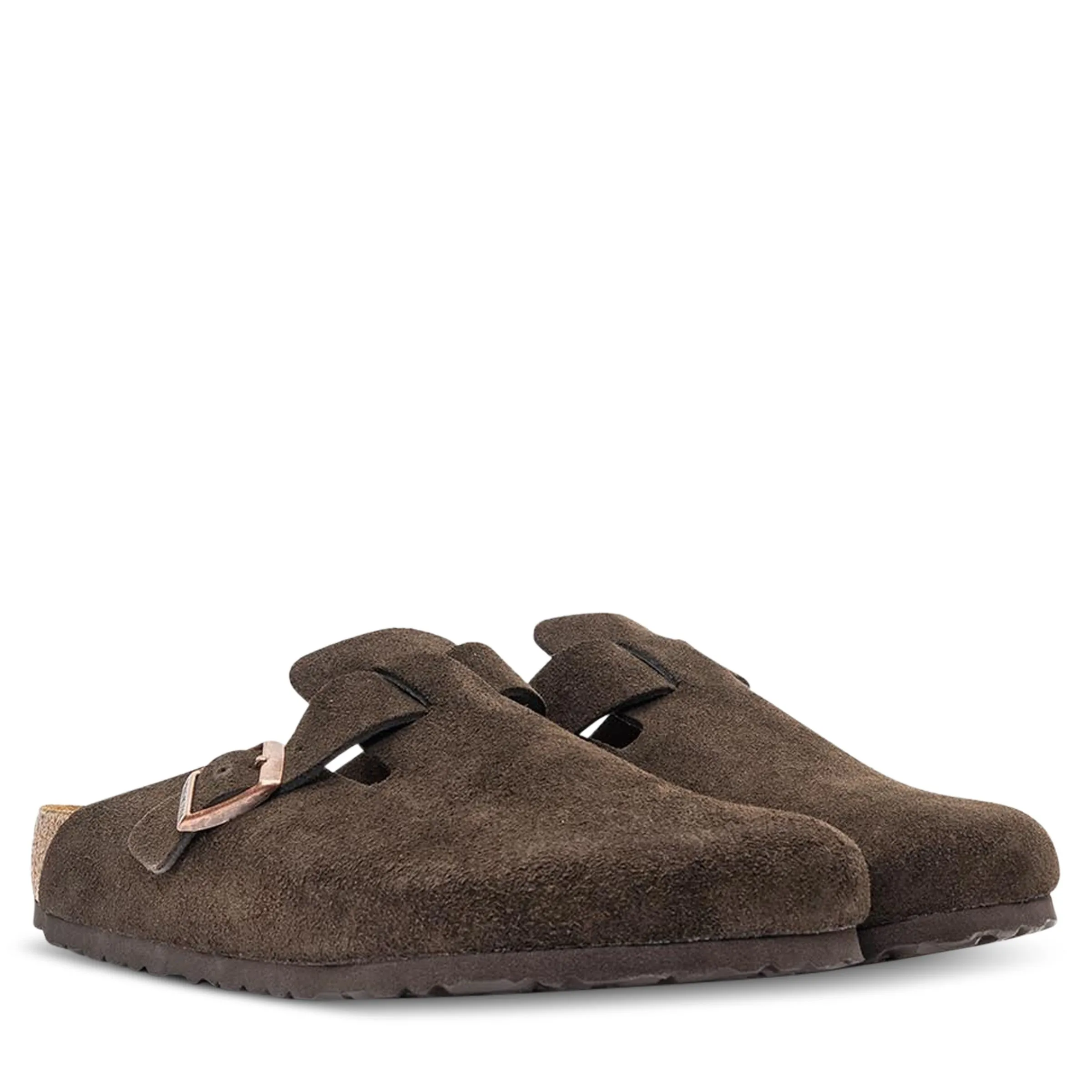 Birkenstock | Boston Soft Footbed Suede Regular - Mocha sold by Sisters & Co product image thumbnail 2