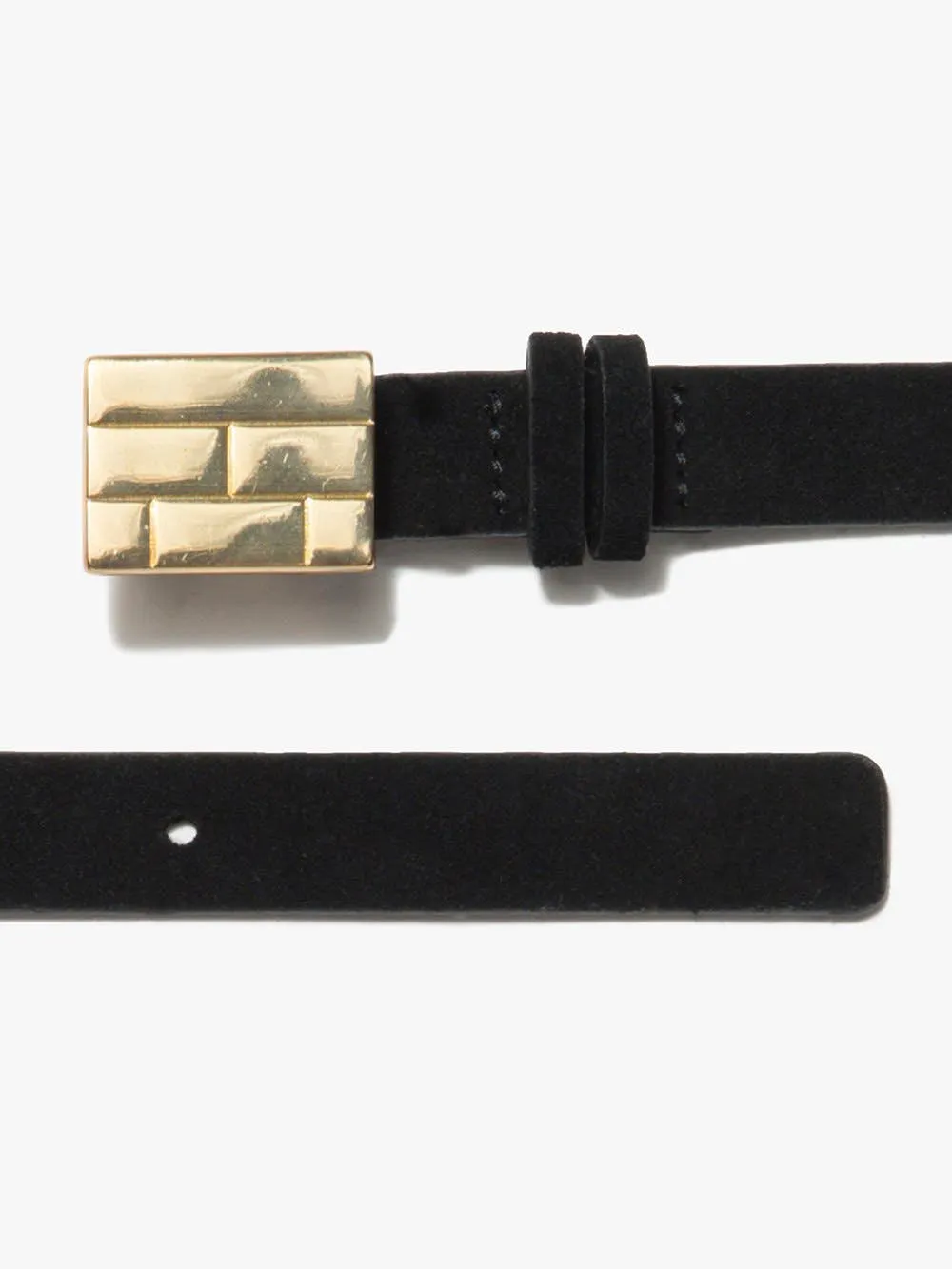 Frame Denim | Le F Plaque Belt - Noir sold by Sisters & Co product image thumbnail 3