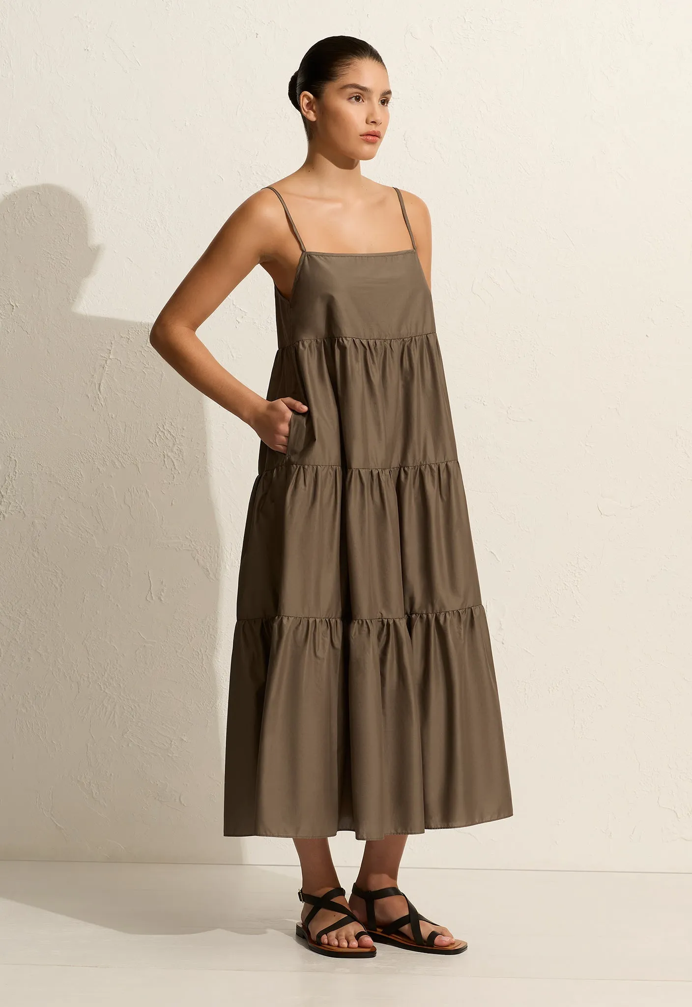 Matteau | Tiered Sundress - Birch sold by Sister & Co product image thumbnail 3