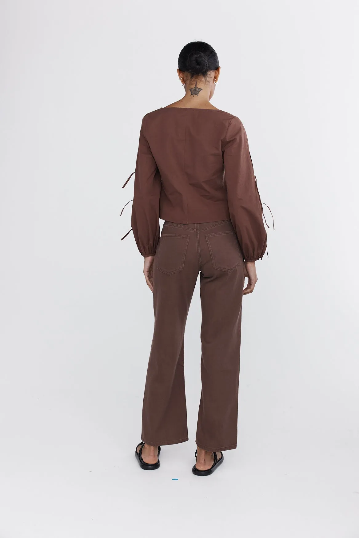 Marle | Wide Leg Jean - Washed Plum sold by Sister & Co product image thumbnail 3