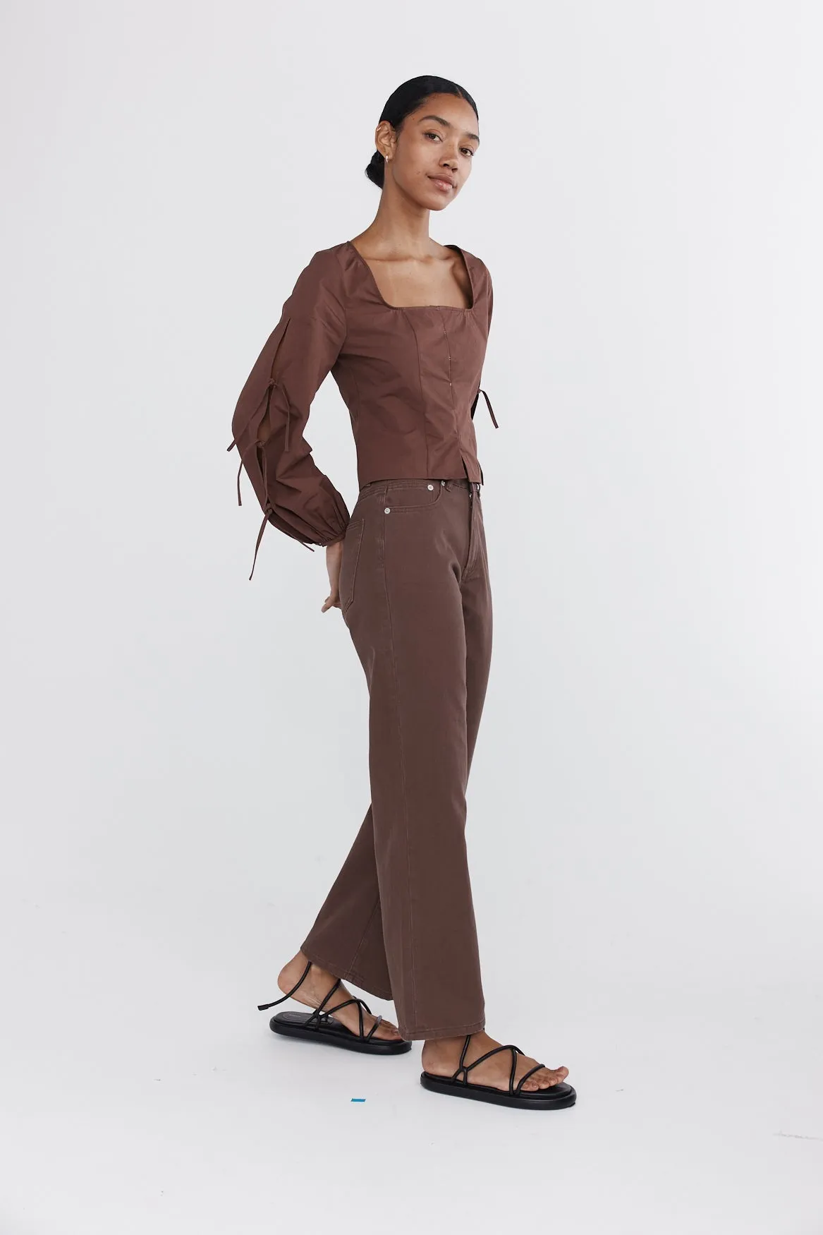 Marle | Wide Leg Jean - Washed Plum sold by Sister & Co product image thumbnail 2