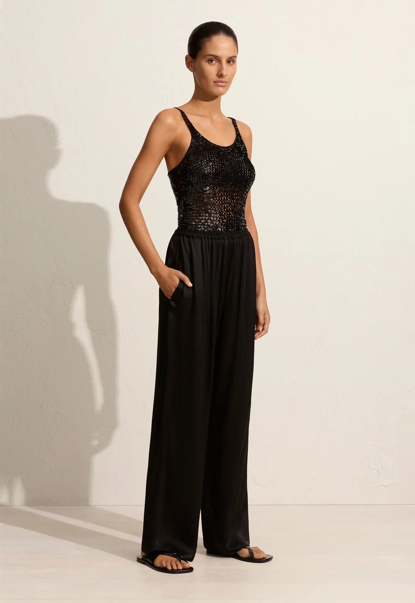 Matteau | Relaxed Satin Pant - Black sold by Sister & Co product image thumbnail 2