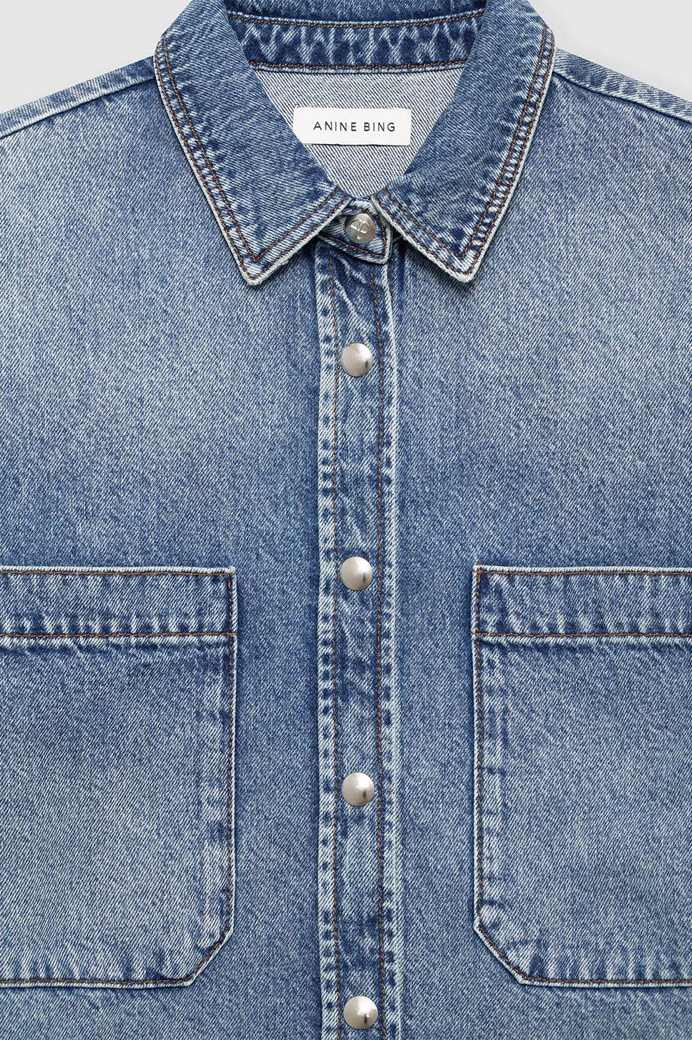 Anine Bing | Dante Shirt - Vintage Indigo Denim sold by Sister & Co product image thumbnail 3