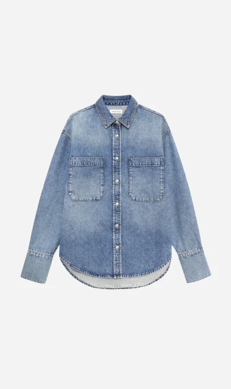 Anine Bing | Dante Shirt - Vintage Indigo Denim made by Anine Bing
