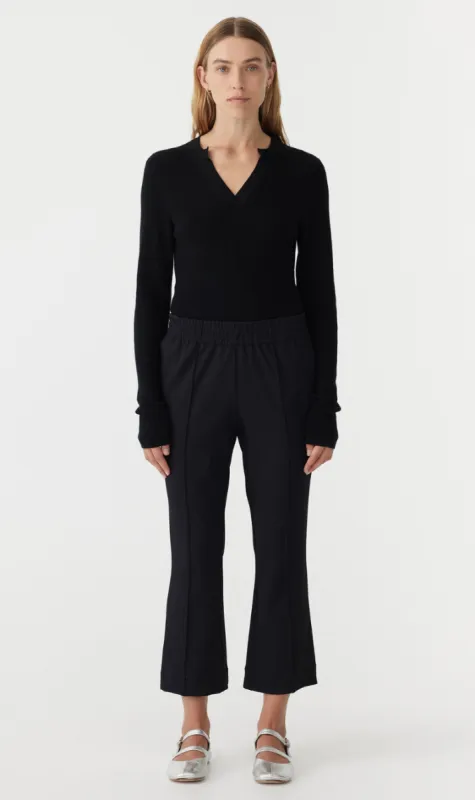 Bassike | Twill Flared Pant - Black sold by Sister & Co