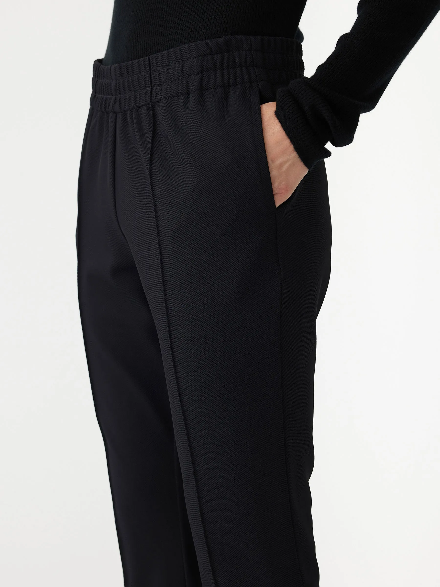 Bassike | Twill Flared Pant - Black sold by Sister & Co product image thumbnail 4