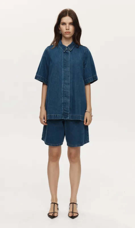 Marle | Rylan Shirt - Heritage Blue sold by Sister & Co