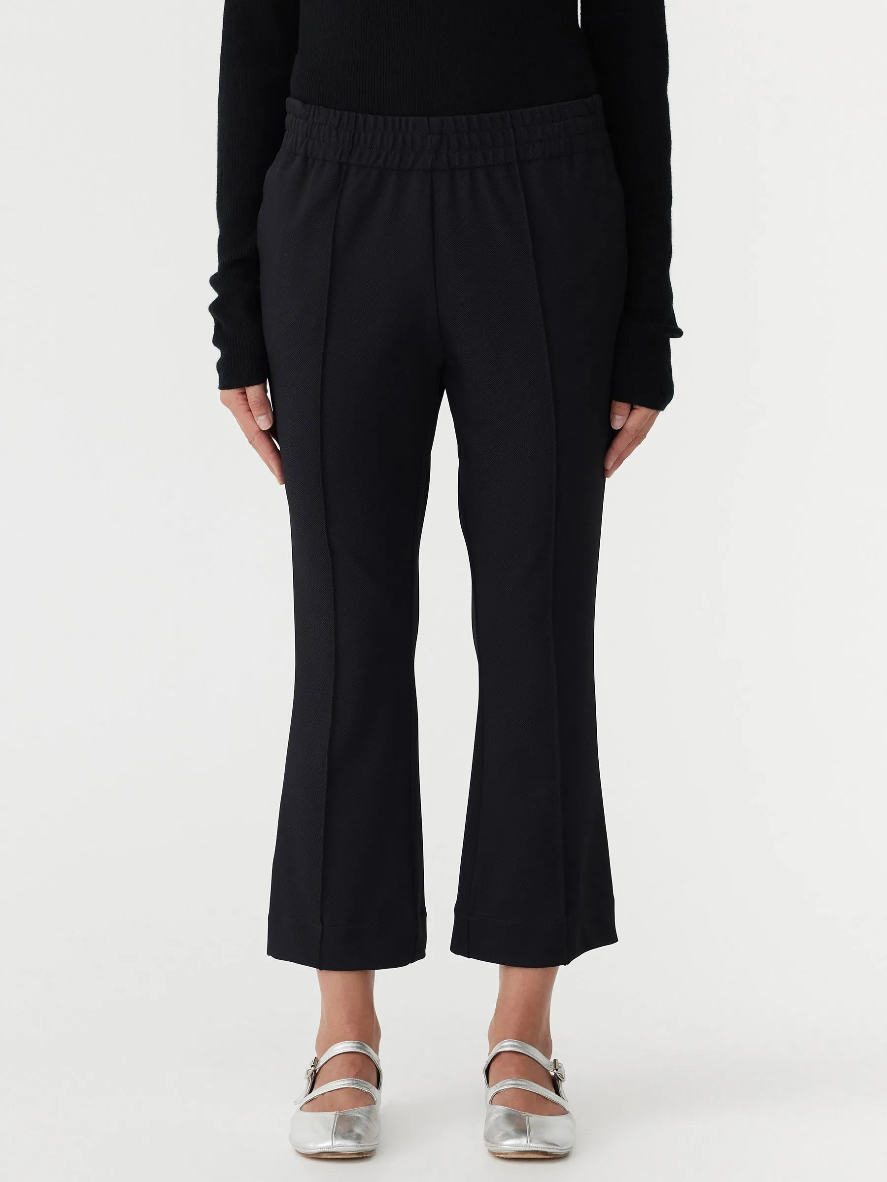 Bassike | Twill Flared Pant - Black sold by Sister & Co product image thumbnail 2