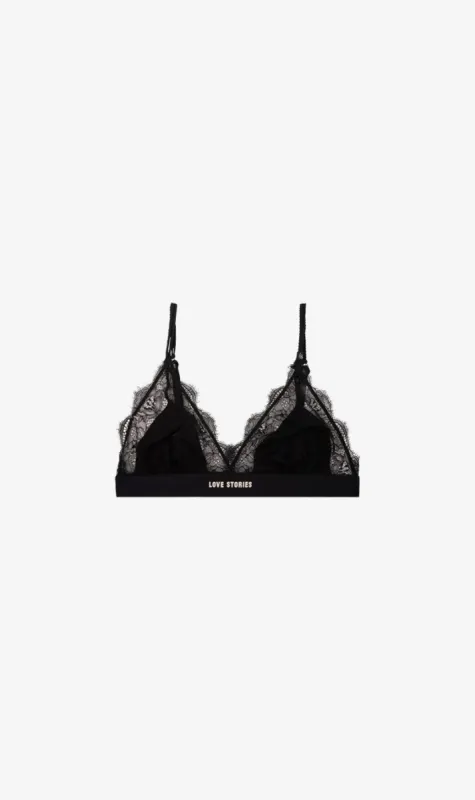 Love Stories | Love Lace Bralette - Black sold by Sister & Co