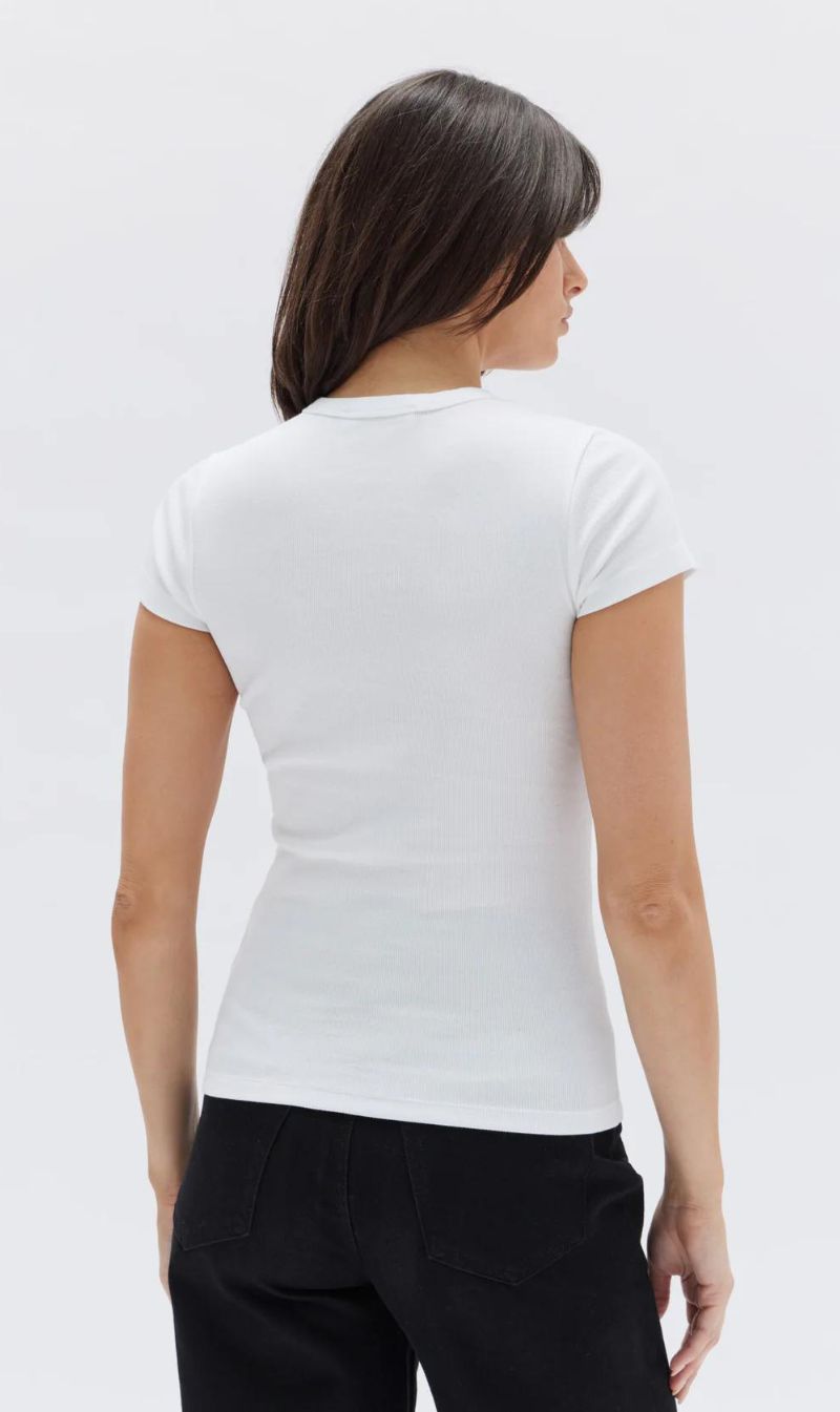 Assembly Label | Ciel Rib Tee - White sold by Sister & Co product image thumbnail 3
