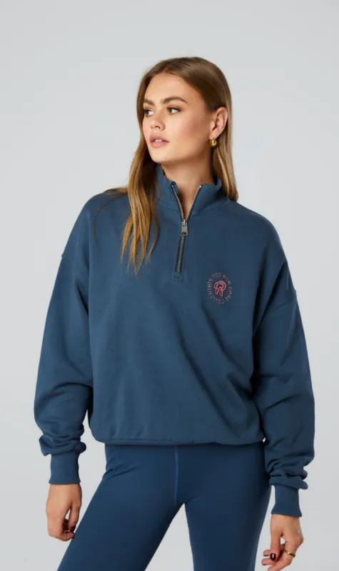 Red Run | Quarter Zip Jumper - Midnight sold by Sister & Co