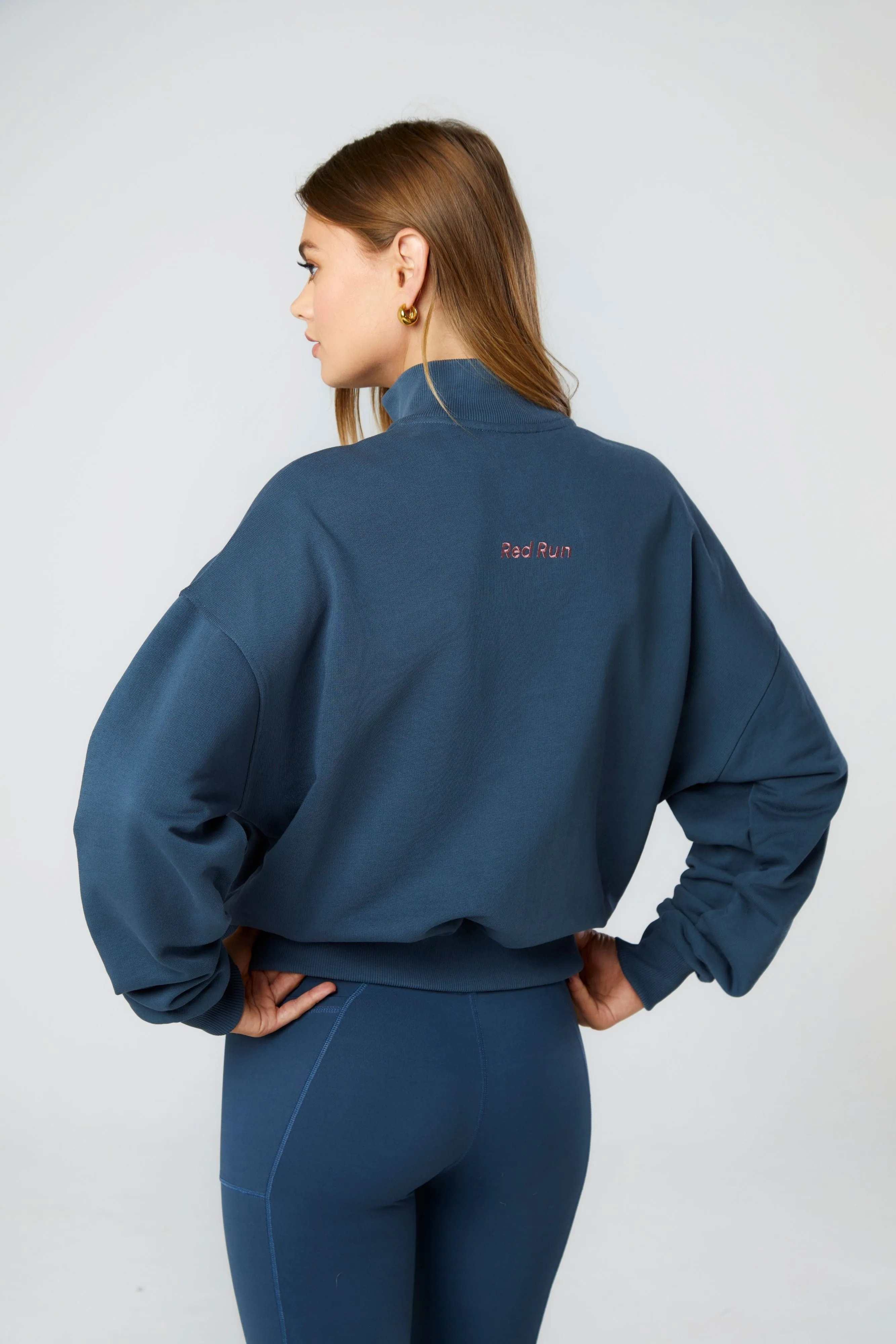 Red Run | Quarter Zip Jumper - Midnight sold by Sister & Co product image thumbnail 4