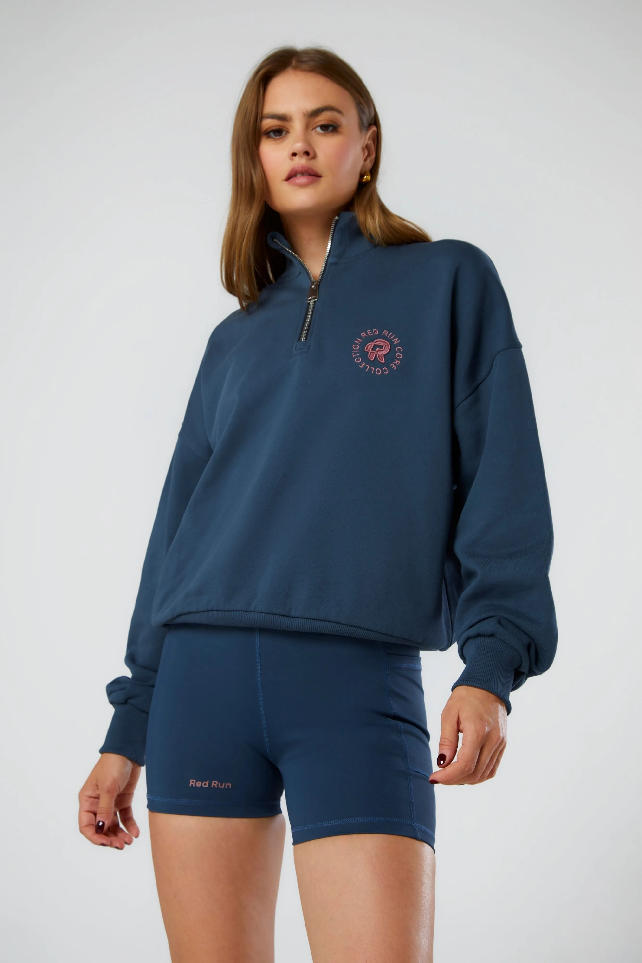 Red Run | Quarter Zip Jumper - Midnight sold by Sister & Co product image thumbnail 3