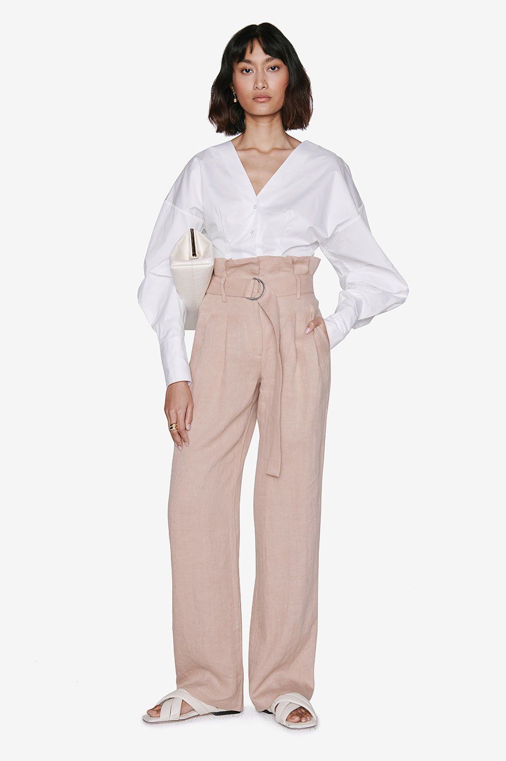 Anine Bing | Thalia Trouser - Oatmeal sold by Sister & Co product image thumbnail 2