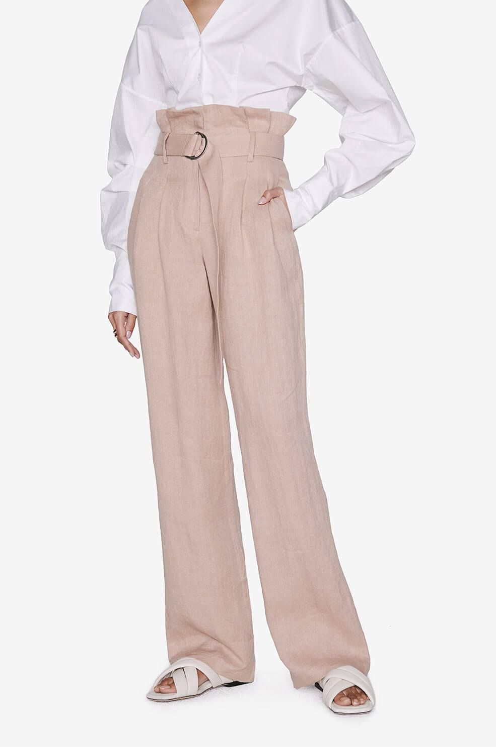 Anine Bing | Thalia Trouser - Oatmeal sold by Sister & Co product image thumbnail 3