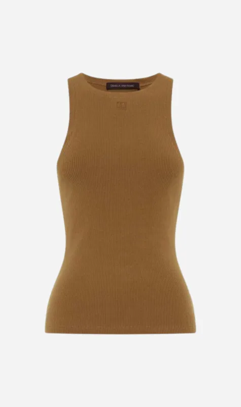 Camilla and Marc | Nora Rib Top - Sahara sold by Sisters & Co