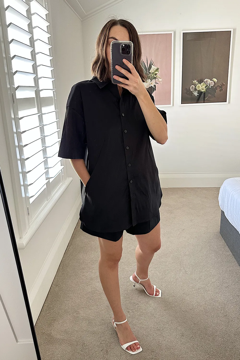 Rebe | Leisure Shirt Taffeta - Black sold by Sister & Co product image thumbnail 3