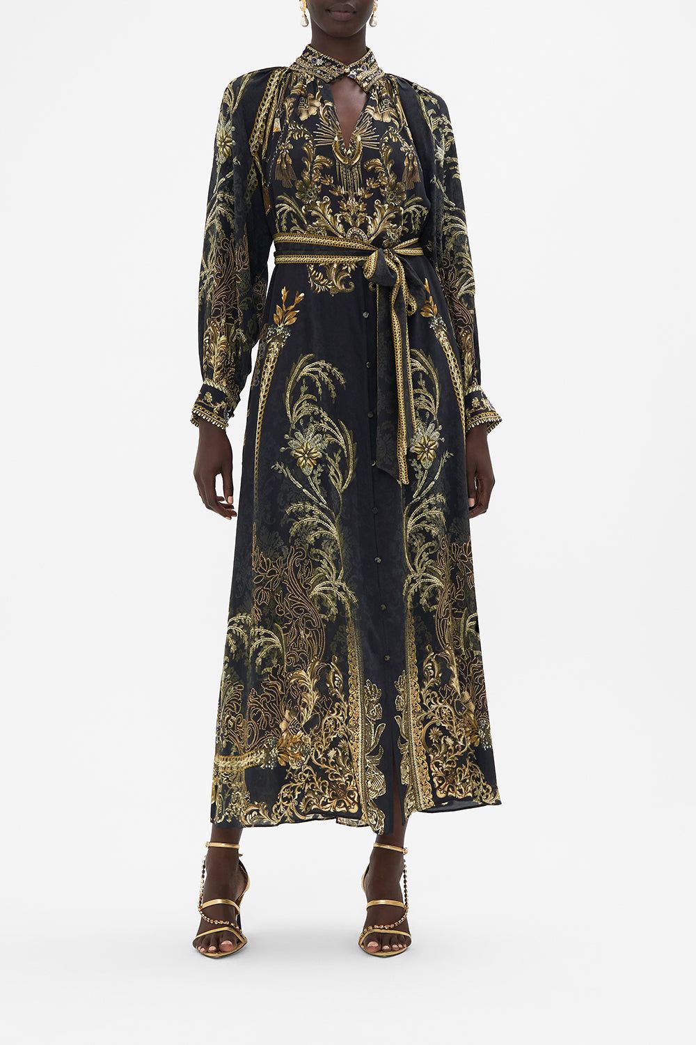 Camilla | Raglan Sleeve Midi Shirt Dress - The Night Is Noir sold by Sister & Co product image thumbnail 2