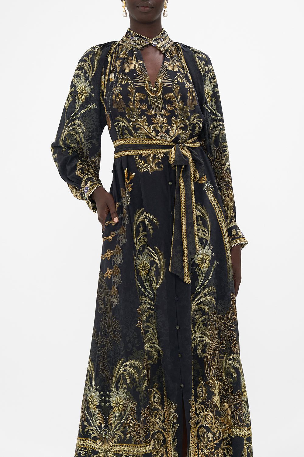 Camilla | Raglan Sleeve Midi Shirt Dress - The Night Is Noir sold by Sister & Co product image thumbnail 5