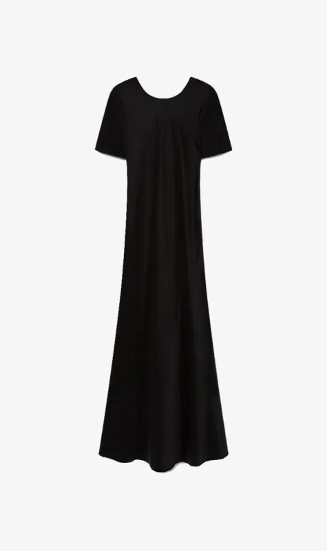 Silk Laundry | Short Sleeve Bias Dress - Black sold by Sister & Co