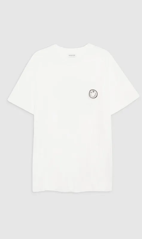 Anine Bing | Walker Tee Trip - Ivory sold by Sister & Co