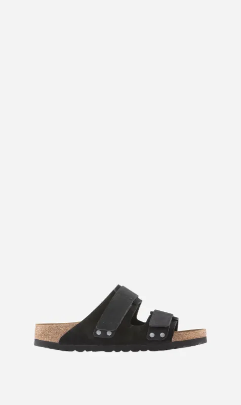 Birkenstock | Uji Soft Suede & Nubuk Regular - Black sold by Sister & Co