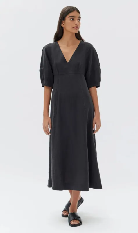 Assembly Label | Tia Linen Dress - Black sold by Sister & Co