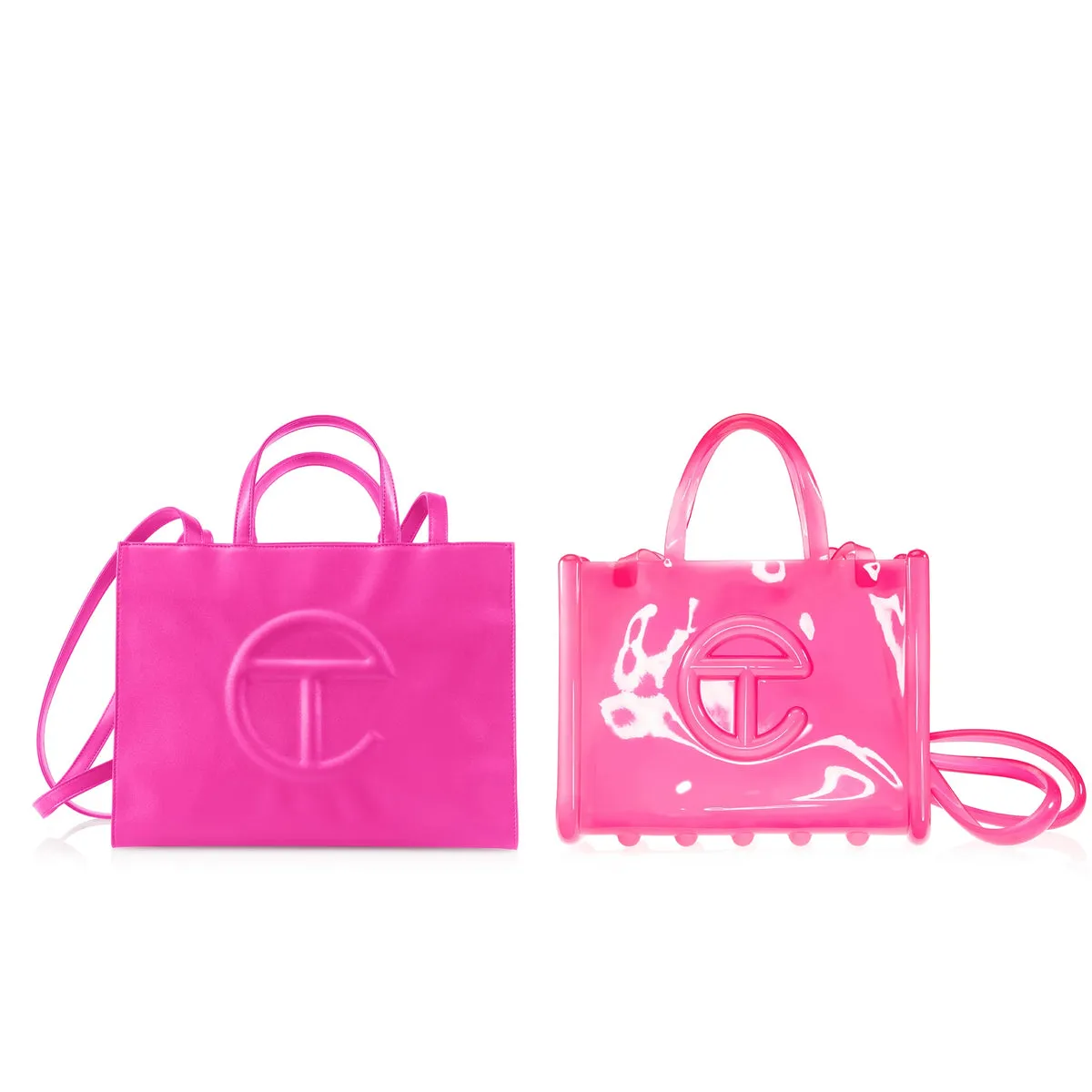 Melissa x Telfar | Medium Jelly Shopper Bag - Clear Pink sold by Sister & Co product image thumbnail 5