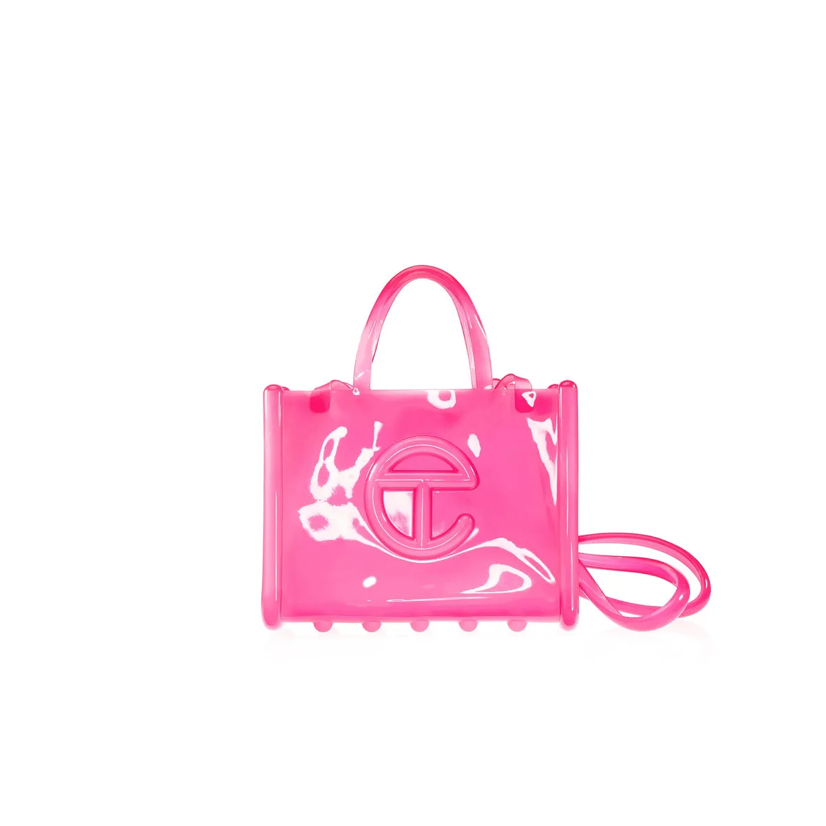 Melissa x Telfar | Medium Jelly Shopper Bag - Clear Pink sold by Sister & Co product image thumbnail 2
