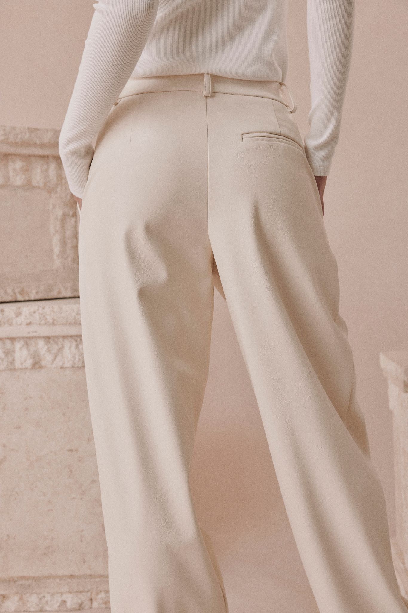 Caitlin Crisp | Freddie Pant - Cream sold by Sister & Co product image thumbnail 4