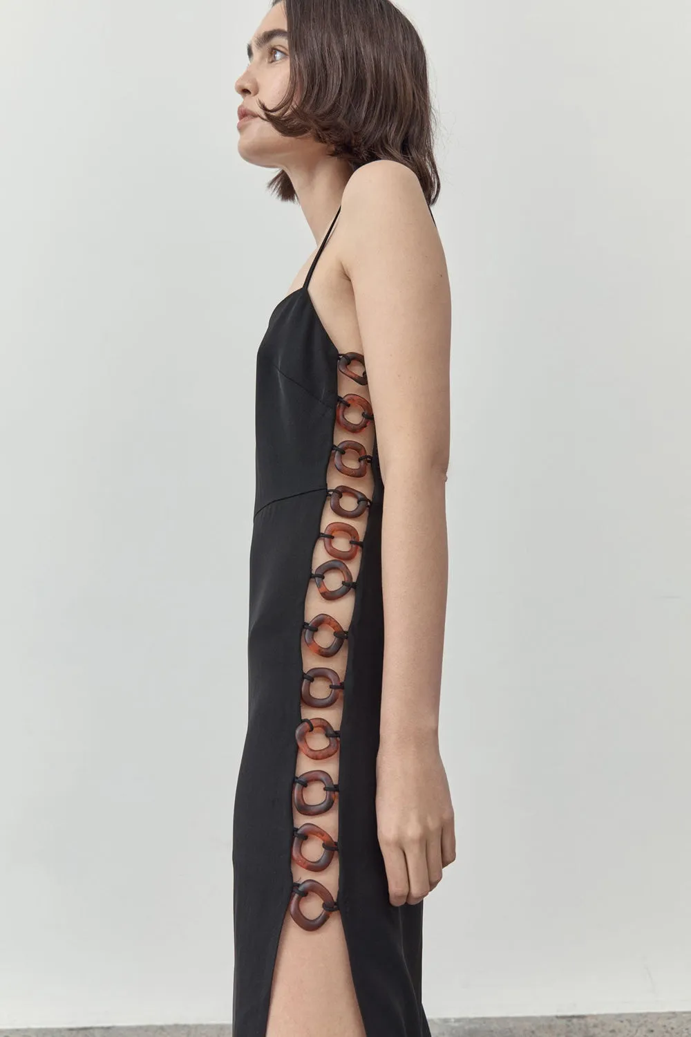 St Agni | Link Detail Dress - Black sold by Sister & Co product image thumbnail 4