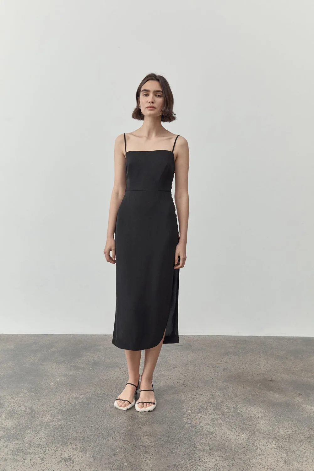 St Agni | Link Detail Dress - Black sold by Sister & Co product image thumbnail 3