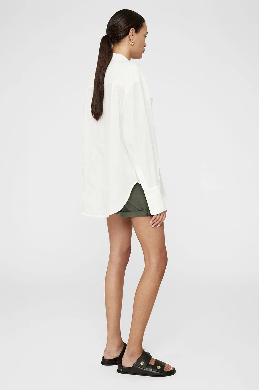 Anine Bing | Dante Shirt - Ivory sold by Sister & Co product image thumbnail 4