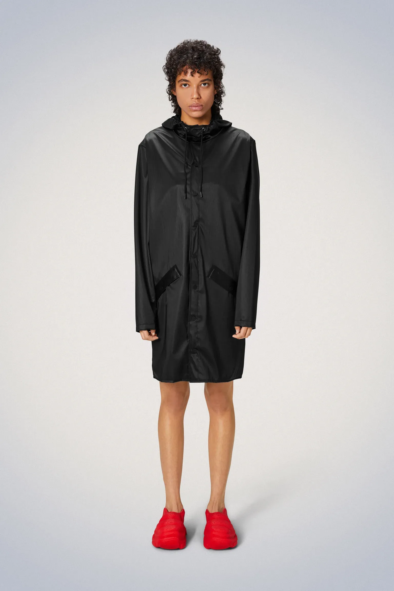 Rains | Long Jacket - Black Grain sold by Sisters & Co product image thumbnail 2
