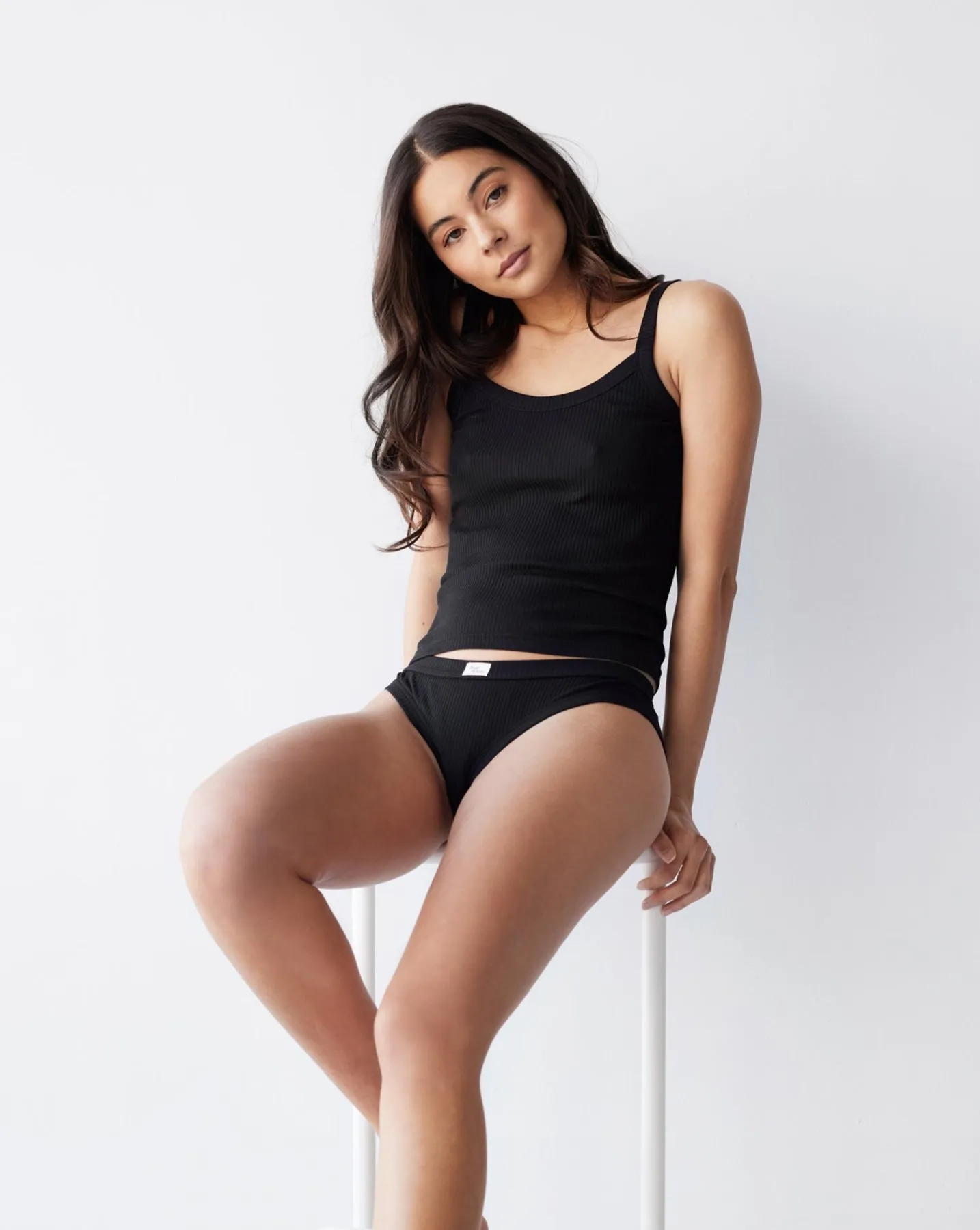 Dear Dylan | Organic Tank - Noir sold by Sister & Co product image thumbnail 2