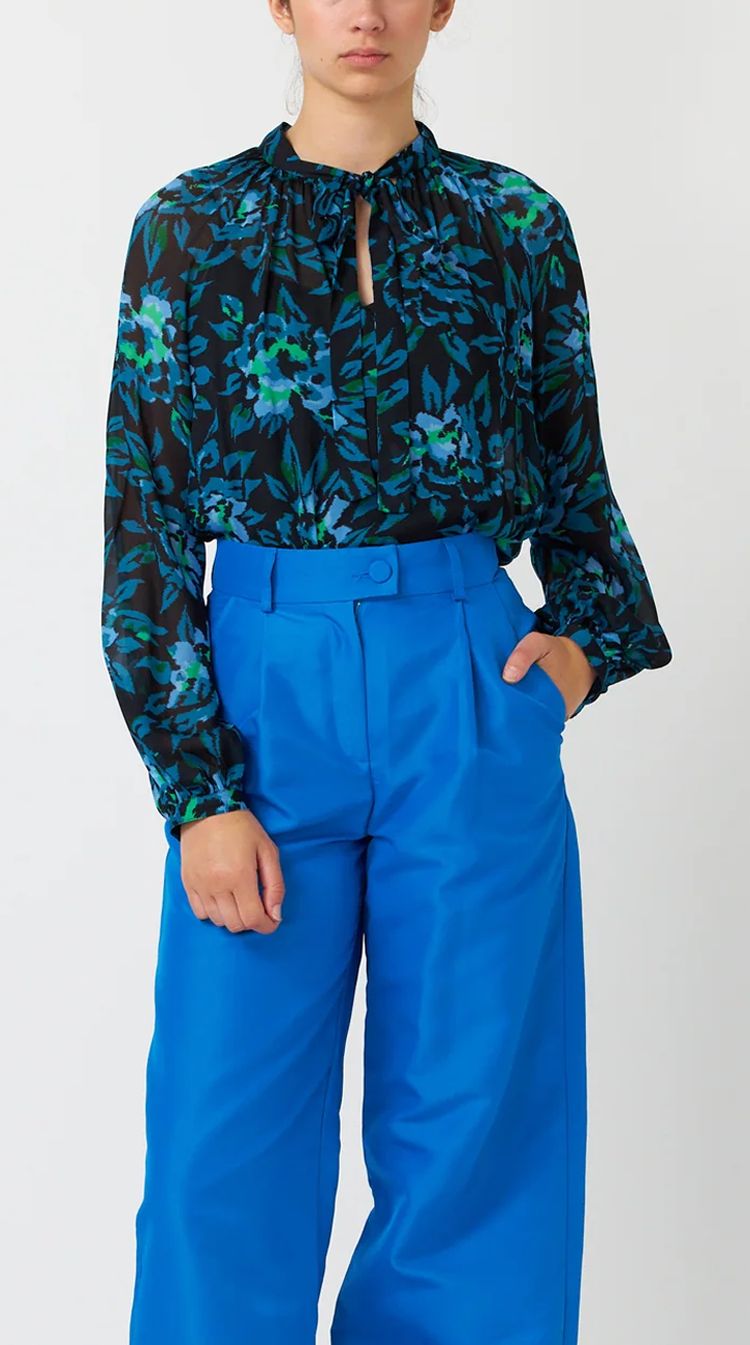 Kate Sylvester | Cordelia Blouse - Water sold by Sister & Co