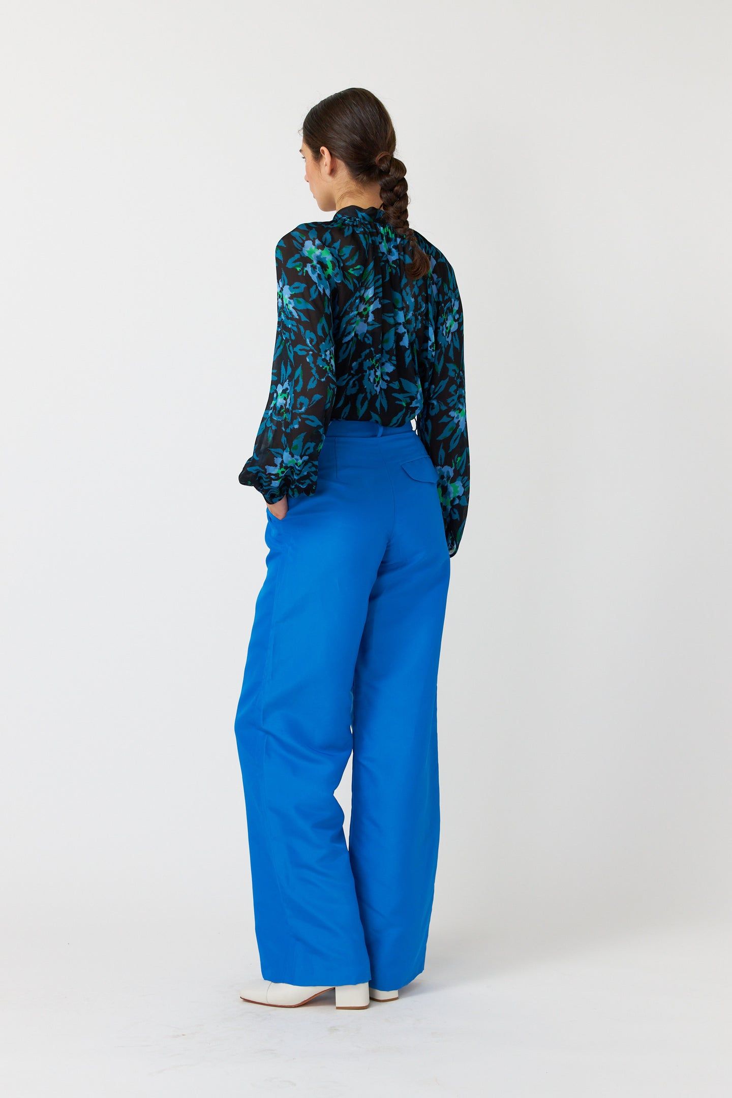 Kate Sylvester | Cordelia Blouse - Water sold by Sister & Co product image thumbnail 3