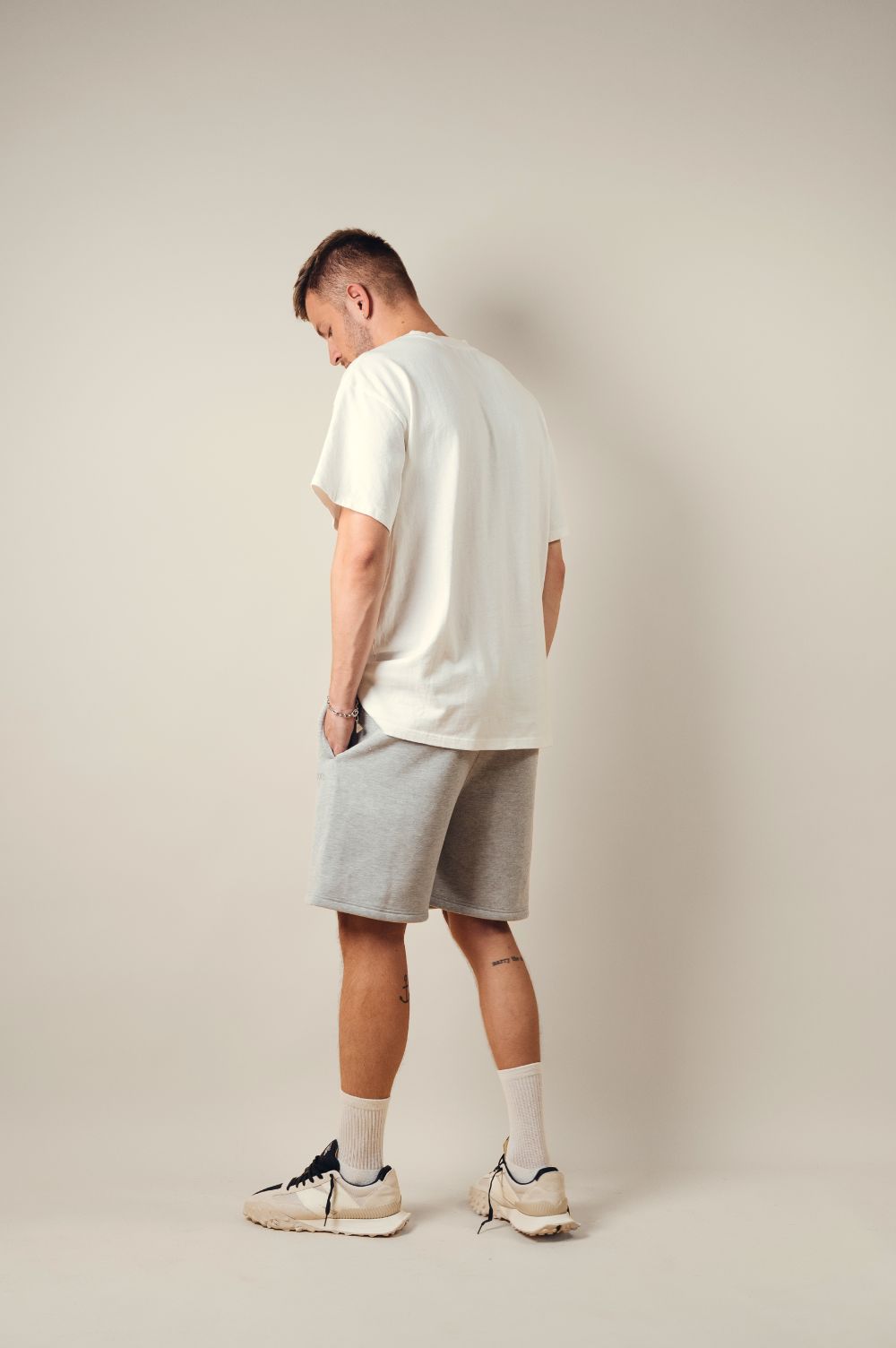 Kore Studios | Baller Track Short - Grey Marl sold by Sister & Co product image thumbnail 2