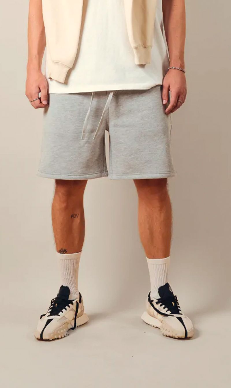 Kore Studios | Baller Track Short - Grey Marl sold by Sister & Co