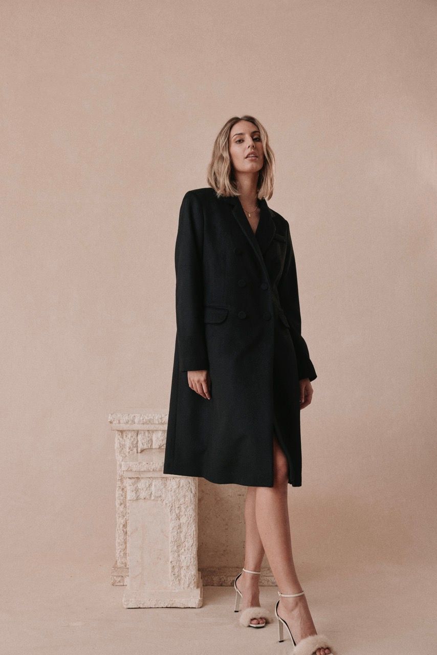 Caitlin Crisp | Darcy Coat - Black sold by Sister & Co product image thumbnail 4
