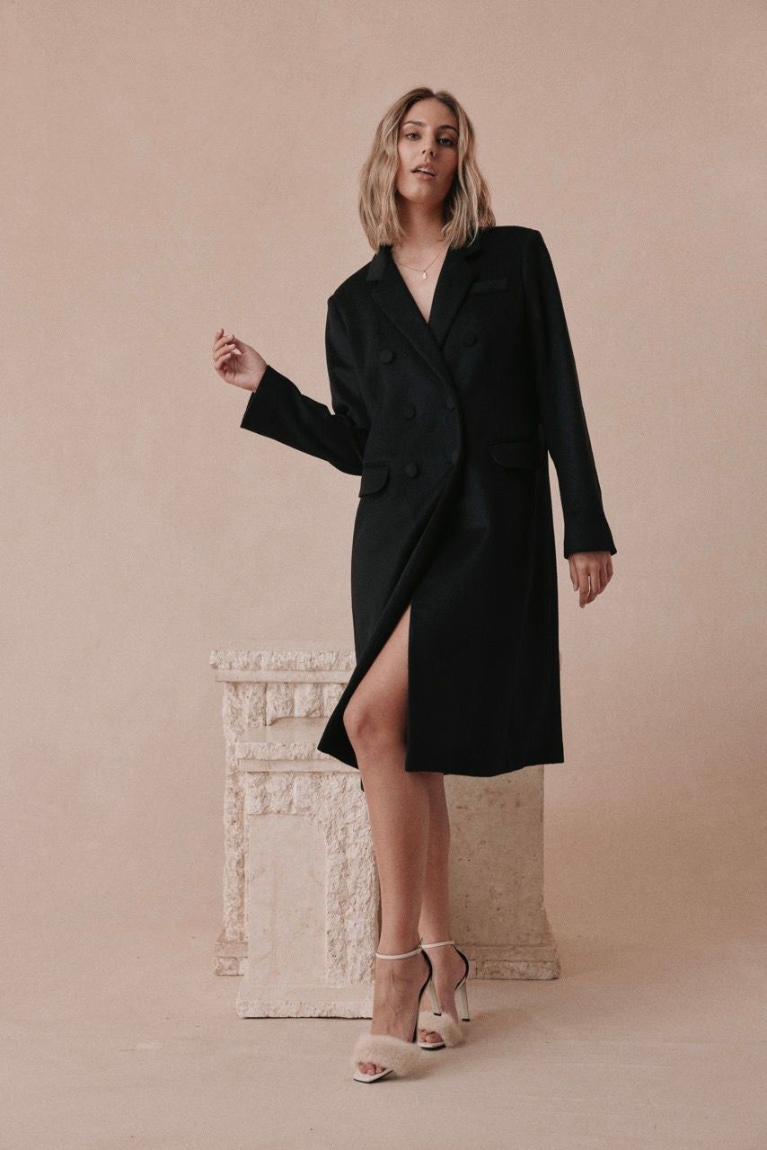 Caitlin Crisp | Darcy Coat - Black sold by Sister & Co product image thumbnail 2