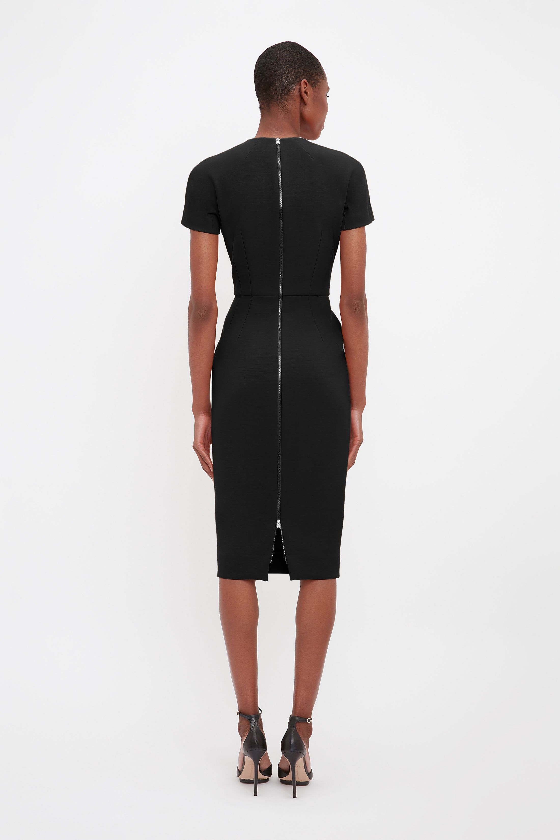 Victoria Beckham | T-Shirt Fitted Dress - Black sold by Sister & Co product image thumbnail 4