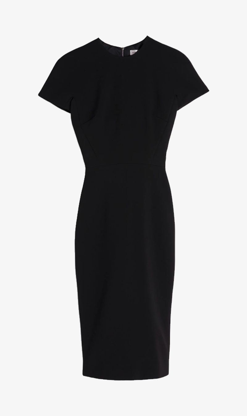 Victoria Beckham | T-Shirt Fitted Dress - Black sold by Sister & Co