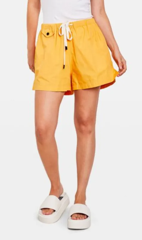 Bassike | Organic Cotton Beach Short - Washed Orange sold by Sister & Co