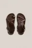 A.Emery | The Jalen Slim Sandal - Walnut sold by Sister & Co
