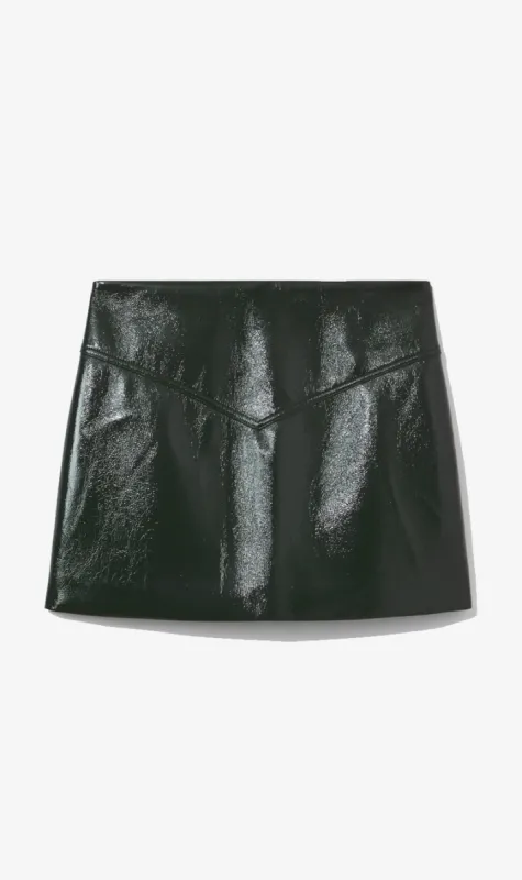 Proenza Schouler White Label | Vinyl Mini Skirt - Pine made by Proenza Schouler