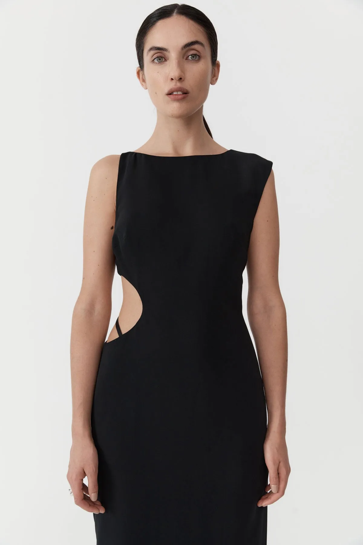 St. Agni | Arc Cut Out Dress - Black sold by Sister & Co product image thumbnail 4