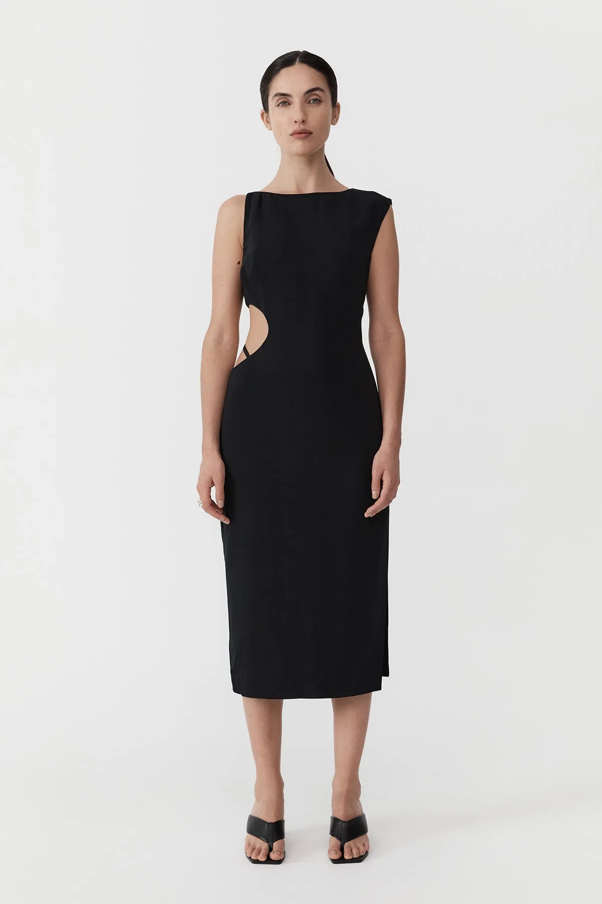 St. Agni | Arc Cut Out Dress - Black sold by Sister & Co product image thumbnail 2