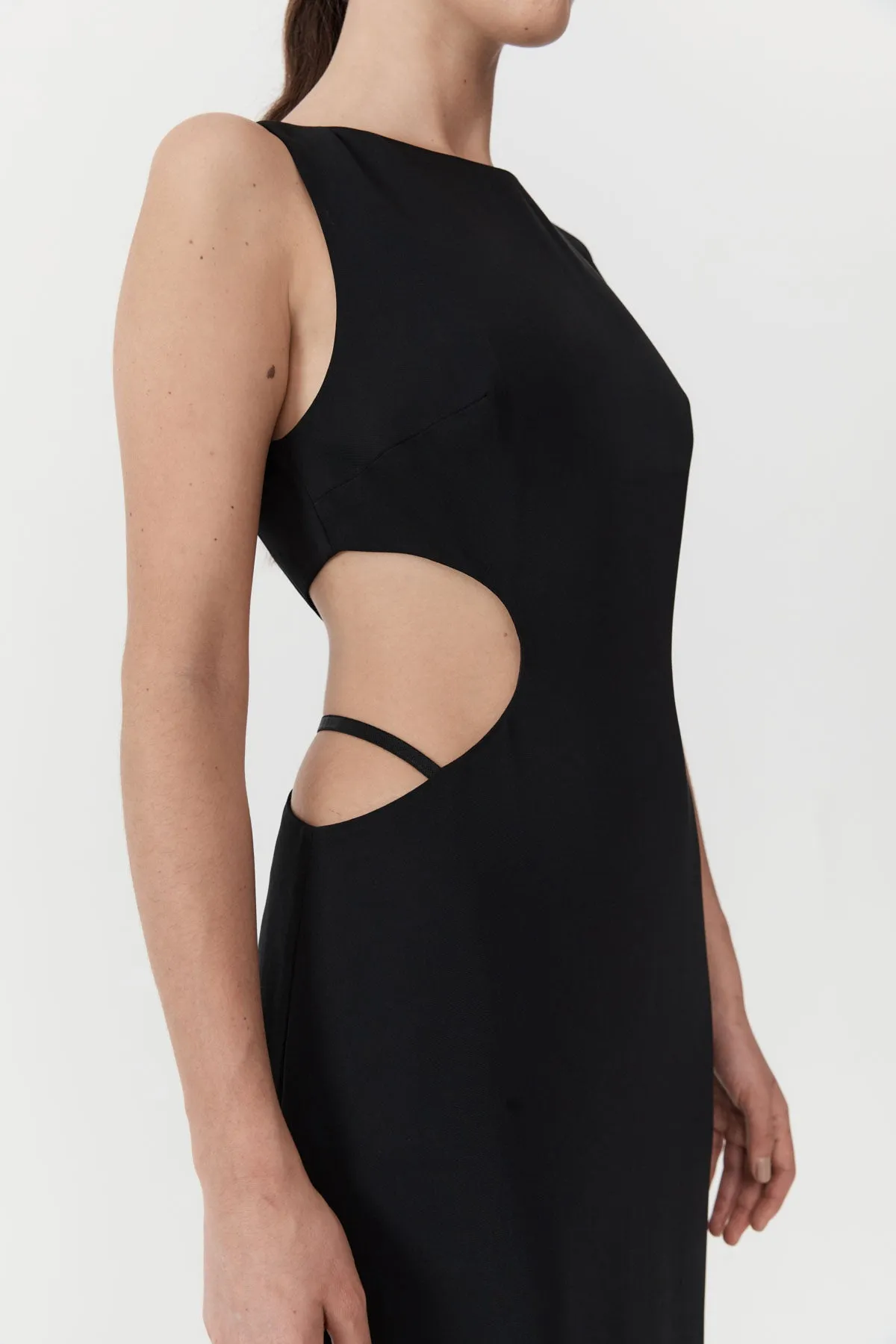 St. Agni | Arc Cut Out Dress - Black sold by Sister & Co product image thumbnail 3